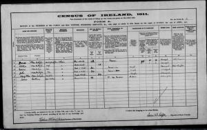 Census of Ireland 1901/1911. The National Archives of Ireland. http://www.census.nationalarchives.ie/search/: accessed 18 August 2015.